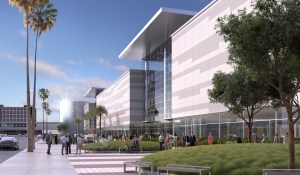 A rendering of the Las Vegas Convention Center expansion