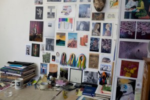 A look at Leslie Wayne's studio.