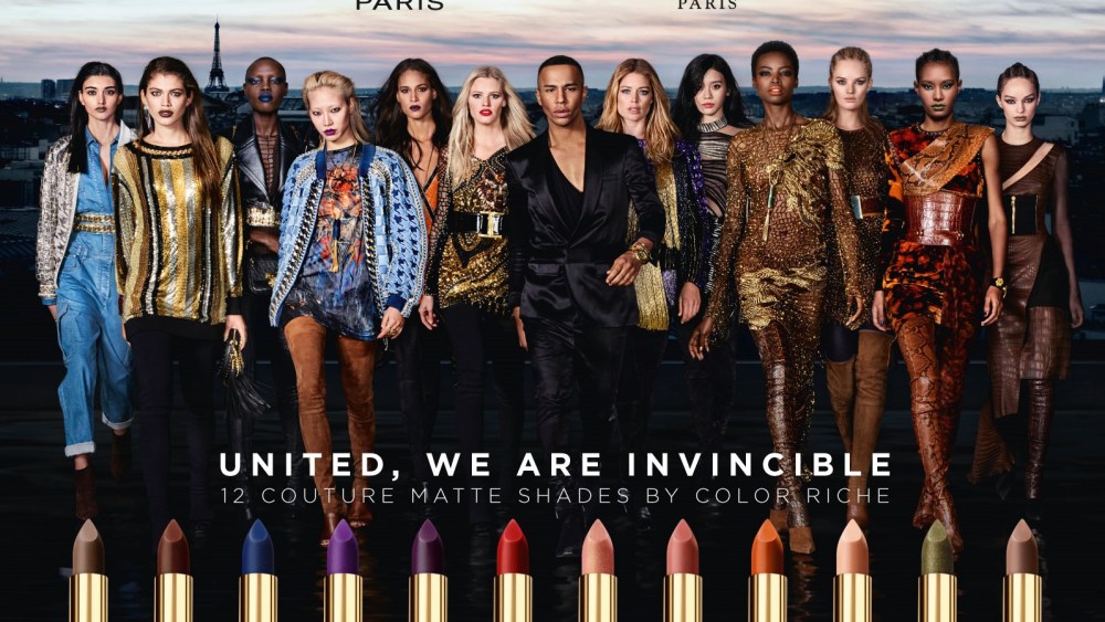 The L’Oréal Paris x Balmain Paris campaign.