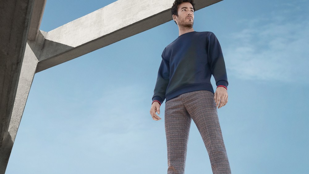 A look from the Perry Ellis Fall 2017 campaign.