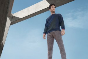A look from the Perry Ellis Fall 2017 campaign.