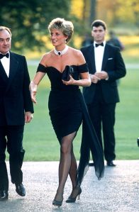 Princess Diana at a charity dinner at the Serpentine Gallery in Hyde Park, London in 1994