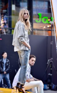 Cara Delevingne and Dylan RiederDKNY photoshoot, New York, America - 15 Oct 2013