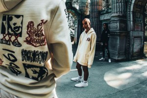 A look from The Weekend's  #003 Merch Collection.