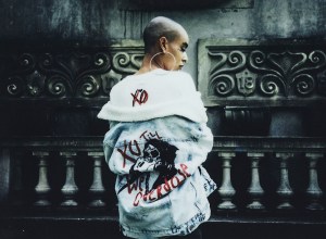 A look from The Weekend's  #003 Merch Collection.