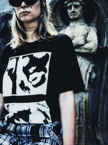 A look from The Weekend's  #003 Merch Collection.