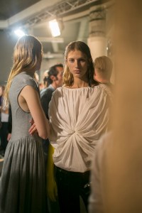 Backstage at Aalto RTW Spring 2018