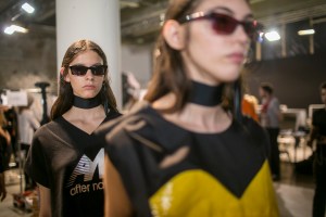 Backstage at Aalto RTW Spring 2018