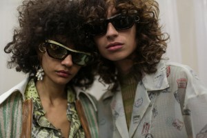 Backstage at Acné Studios RTW Spring 2018