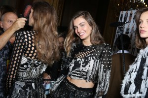 Backstage at Balmain RTW Spring 2018