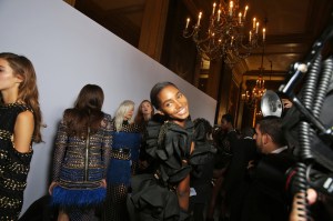Backstage at Balmain RTW Spring 2018
