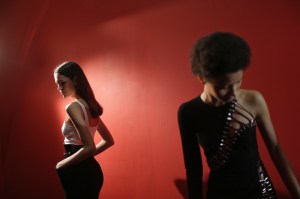 Backstage at Mugler RTW Spring 20118