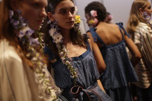 Backstage at Alexis Mabille RTW Spring 2018
