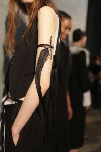 Backstage at Ann Demeulemeester RTW Spring 2018
