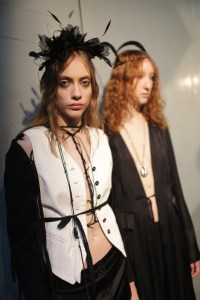 Backstage at Ann Demeulemeester RTW Spring 2018
