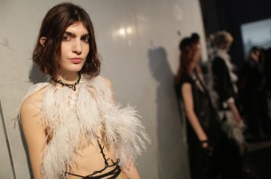 Backstage at Ann Demeulemeester RTW Spring 2018