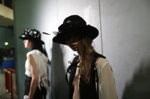 Backstage at Ann Demeulemeester RTW Spring 2018