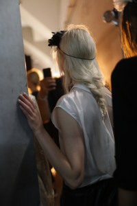 Backstage at Ann Demeulemeester RTW Spring 2018