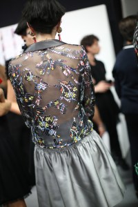 Backstage at Giorgio Armani RTW Spring 2018