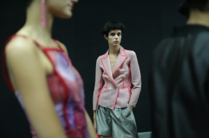 Backstage at Giorgio Armani RTW Spring 2018