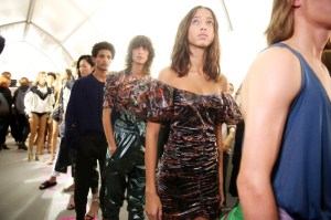 Backstage at Isabel Marant RTW Spring 2018