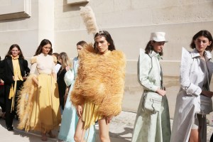Backstage at Nina Ricci RTW Spring 2018