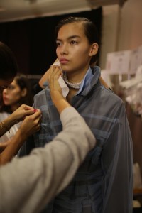 Backstage at Off-White RTW Spring 2018