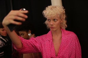 Backstage at Off-White RTW Spring 2018