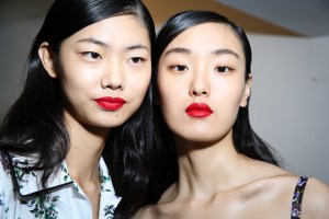 Backstage at Blumarine RTW Spring 2018