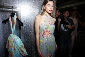 Backstage at Blumarine RTW Spring 2018