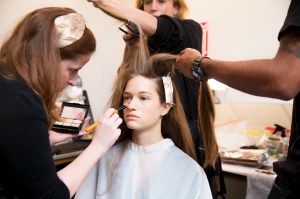 Backstage at Brock Collection RTW Spring 2018