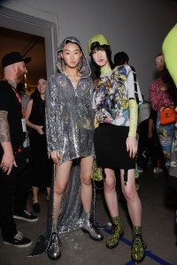 Backstage at Jeremy Scott RTW Spring 2018