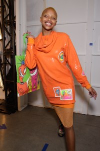 Backstage at Jeremy Scott RTW Spring 2018