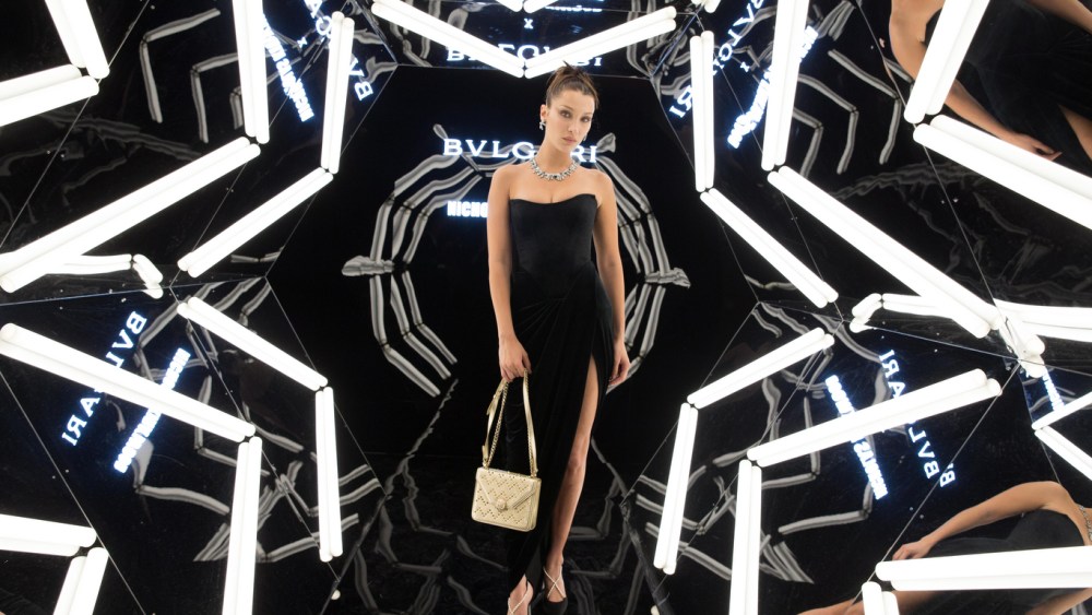 Bella HADID.. Bulgari X Nicholas Kirkwood. MFW. Milan. Italy. 092017 © david atlan