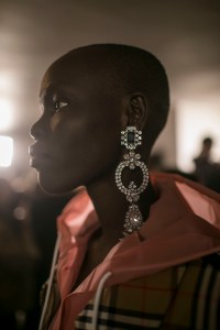Backstage at Burberry RTW Spring 2018