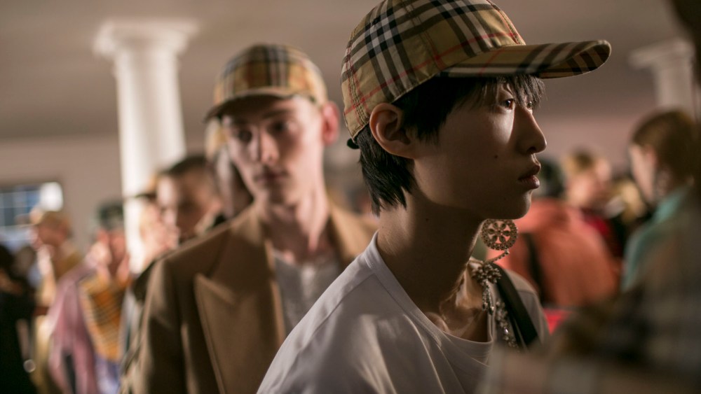 Backstage at Burberry RTW Spring 2018