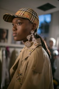 Backstage at Burberry RTW Spring 2018