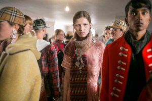Backstage at Burberry RTW Spring 2018