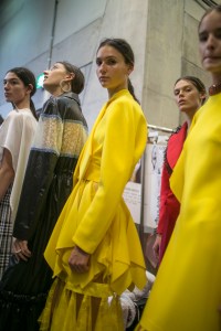 Backstage at Christopher Kane RTW Spring 2018