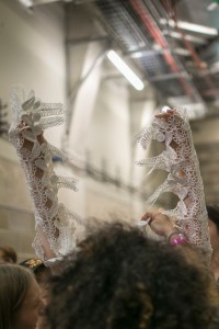 Backstage at Christopher Kane RTW Spring 2018