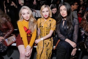 Sabrina Collins, Emma Roberts and Charli XCXCoach show, Front Row, Spring Summer 2018, New York Fashion Week, USA - 12 Sep 2017