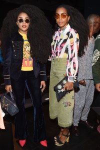 Cipriana Quann and TK Wonder in the front rowDesigual show, Front Row, Spring Summer 2018, New York Fashion Week, USA - 07 Sep 2017