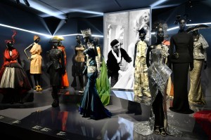 The room devoted to John Galliano at the Dior retrospective in Pari