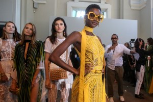 Backstage at Elie Saab RTW Spring 2018