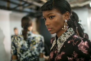 Backstage at Erdem RTW Spring 2018