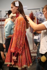 Backstage at Etro RTW Spring 2018