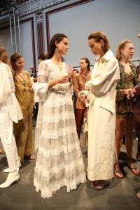 Backstage at Etro RTW Spring 2018