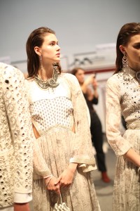 Backstage at Etro RTW Spring 2018