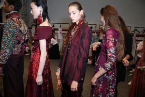 Backstage at Etro RTW Spring 2018