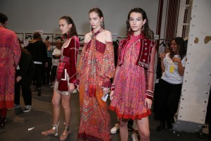 Backstage at Etro RTW Spring 2018